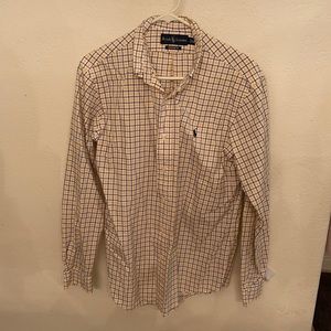 Polo custom fit button down.